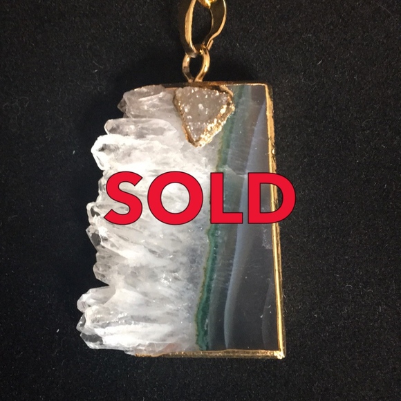 5🌟 Geode necklace - Picture 4 of 4